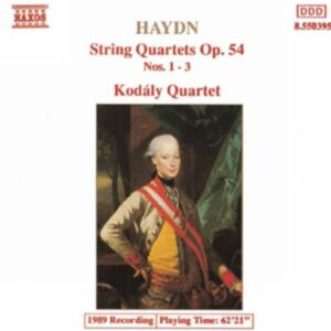 Joseph Haydn : Quatuors à cordes op. 54 n° 1-3