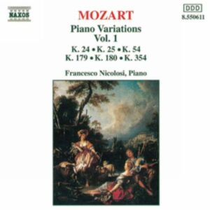 Wolfgang Amadeus Mozart : Piano Variations, Vol. 1