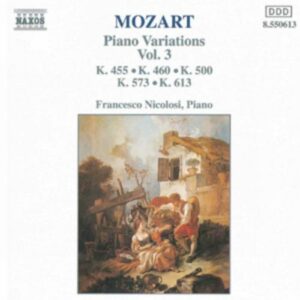 Wolfgang Amadeus Mozart : Piano Variations, Vol. 3
