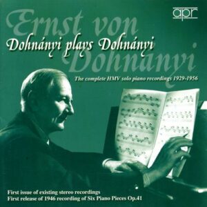 Ernö von Dohnányi : Dohnányi joue Dohnányi