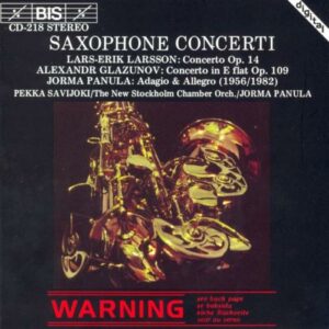 Larsson, Saxophone Concerti