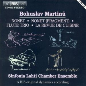 Martinu : Trio in F, Nonet No2