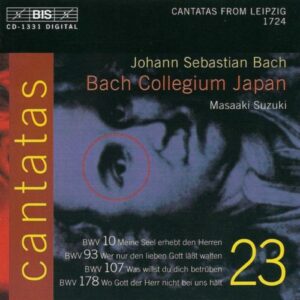 Bach : Cantates sacrées vol.23 BWV 10, 93, 107, 178