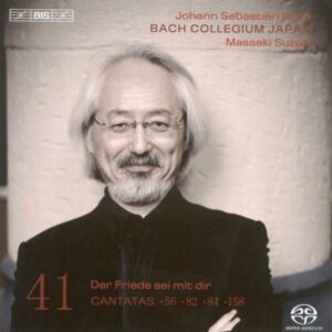 Bach : Cantates, vol. XVL, BWV 56, 82, 84, 158. Suzuki.