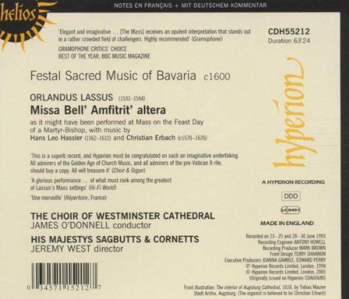 Roland de Lassus : Missa Bell' Amfitrit' altera