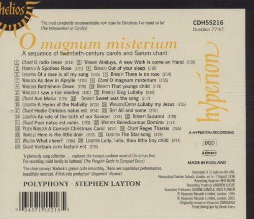 O Magnum misterium : Noëls et chants sacrés du 20e siècle