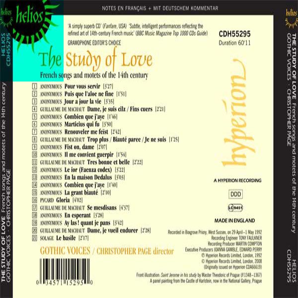 The Study of Love : Chansons & motets français du XIVe siècle