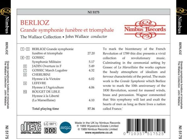 Berlioz : Symphonie funebre et triomphale + Jadin, Cherubini, Lefèvre…