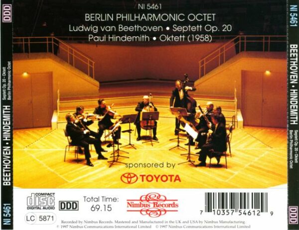 Beethoven/Hindemith : Septet / Octet