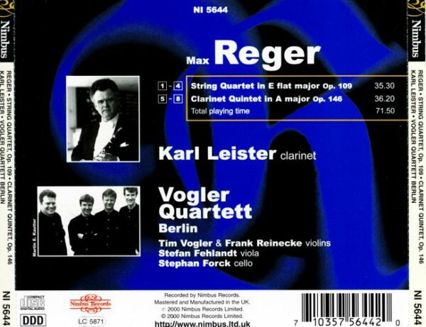 Max Reger : Musique de chambre
