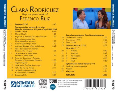 Ruiz : Œuvres pour piano. Rodriguez.