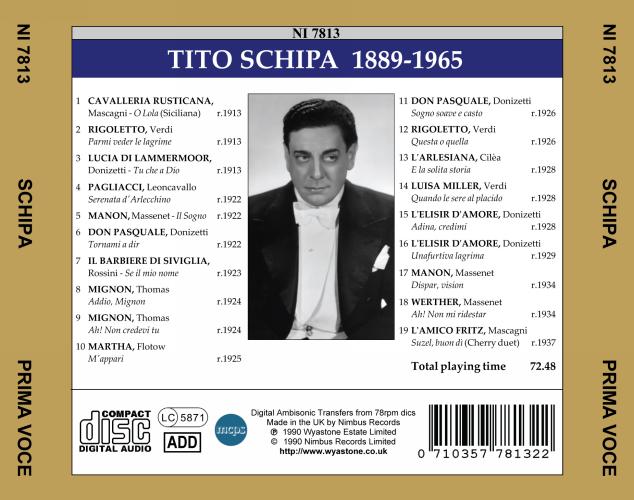 Tito Schipa : Airs d'opéra