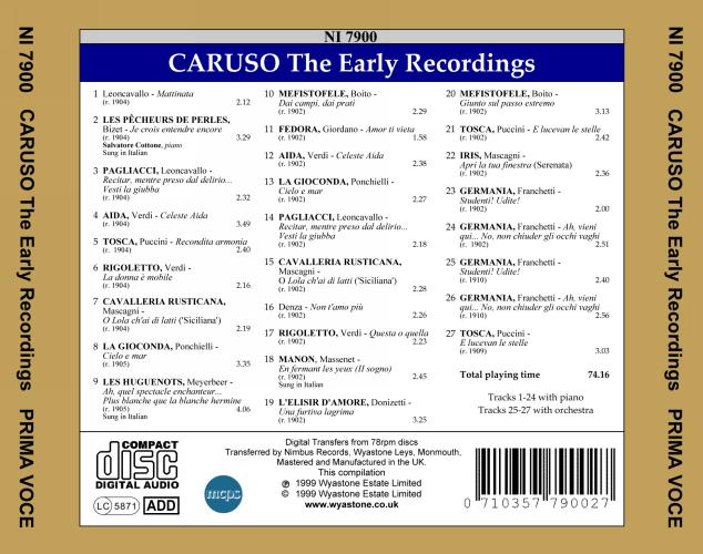 Caruso - The Early Recordings