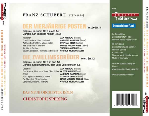 Schubert : Der Vierjährige Posten. Spering. - La Boîte à Musique
