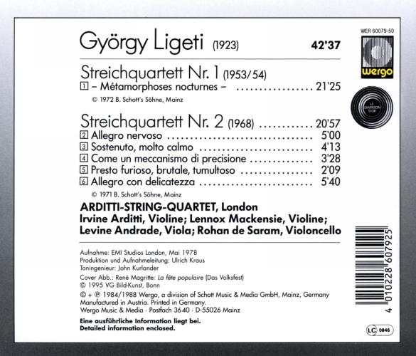 Ligeti : Quatuors à cordes 1 & 2