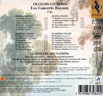 Francois Couperin : Les Concerts Royaux
