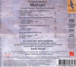 Mozart : Serenate Notturne, K. 239, Eine kleine Nachtmusik, K. 525