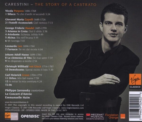 Jaroussky : Carestini, the story of a castrato