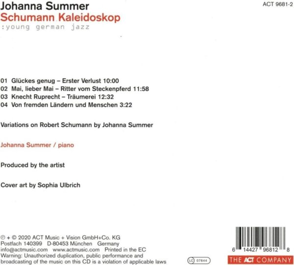 Schumann Kaleidoskop - Johanna Summer