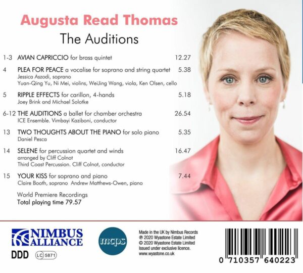 Augusta Read Thomas: The Auditions - Jessica Aszodi