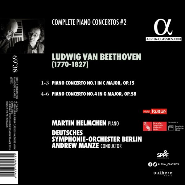 Beethoven: Pianos Concertos 1 & 4 - Martin Helmchen