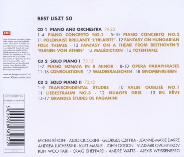 Liszt : 50 best