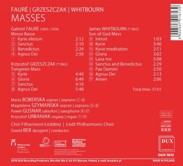 Fauré / Grzeszczak / Whitbourn: Masses - Marta Boberska