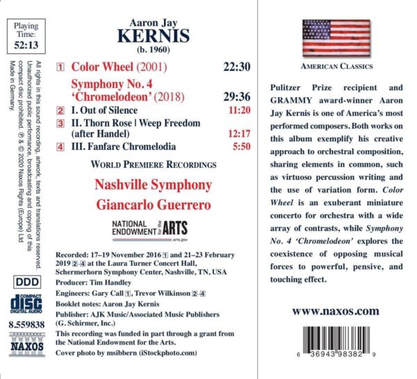 Aaron Jay Kernis: Color Wheel, Symphony No. 4 'Chromelodeon' - Giancarlo Guerrero