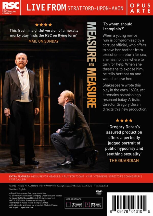 Shakespeare: Measure For Measure - Royal Shakespeare Company
