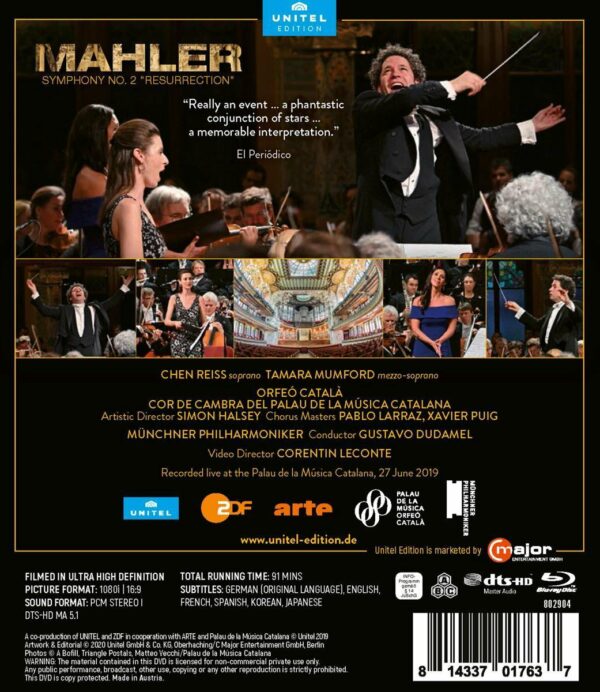 Mahler:Symphony No.2, Barcelona 2019 - Gustavo Dudamel