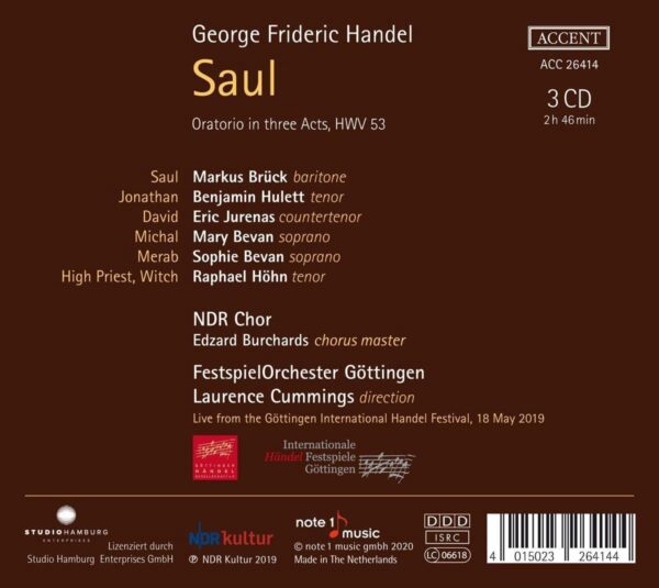 Handel: Saul - Laurence Cummings