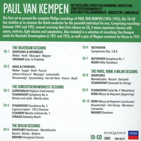 Complete Philips Recordings - Paul van Kempen