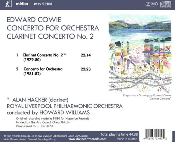 Edward Cowie: Orchestral Works - Alan Hacker