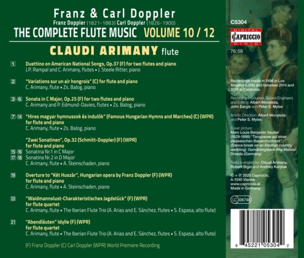 Franz& Karl Doppler: The Complete Flute Music Vol. 10 / 12 - Claudi Arimany