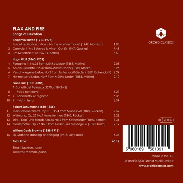 Flax & Fire: Songs Of Devotion - Stuart Jackson