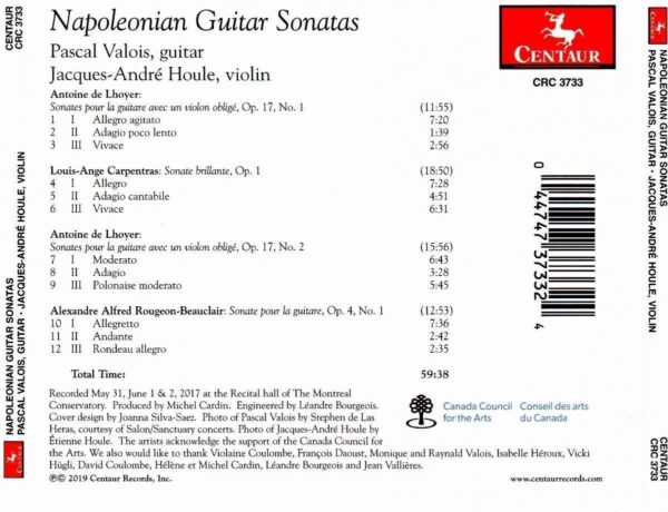 Napoleonian Guitar Sonatas - Pascal Valois