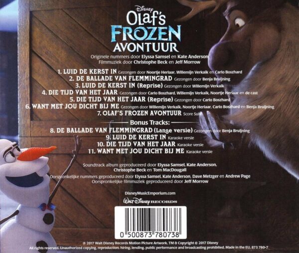 Olaf's Frozen Avontuur (Dutch Version) (OST) - Elyssa Samsel