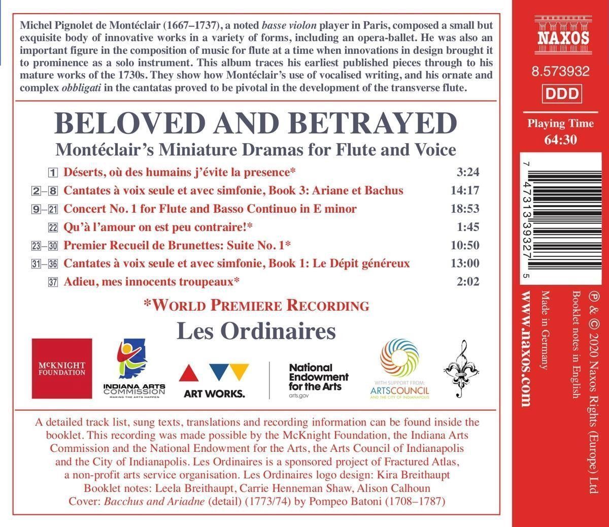 Michel Pignolet De Monteclair: Beloved And Betrayed - Carrie Henneman Shaw