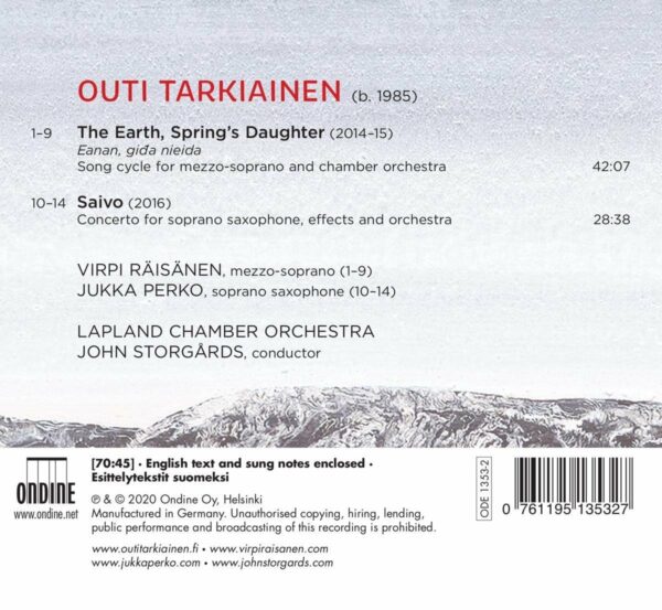 Outi Tarkiainen: The Earth, Spring's Daughter - John Storgards