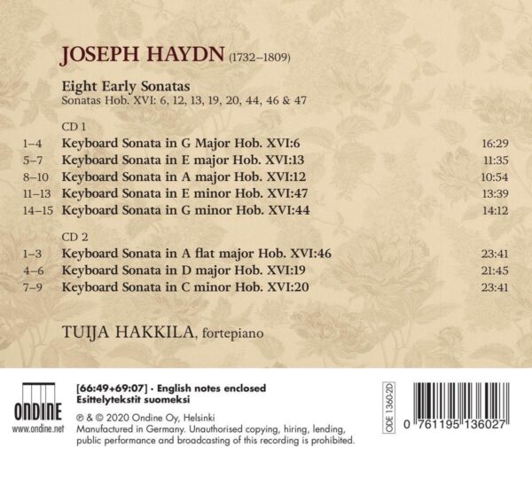 Haydn: Eight Early Sonatas - Tuija Hakkila