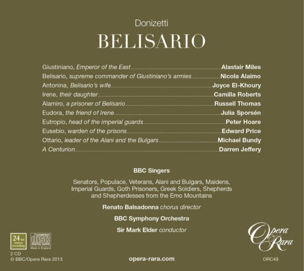 Donizetti : Belisario