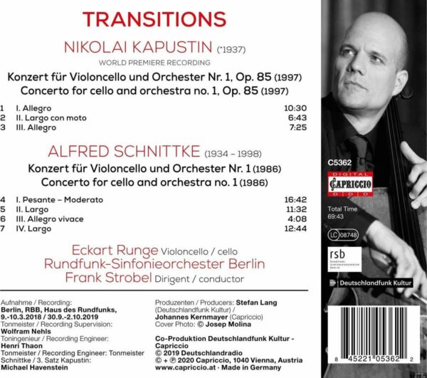 Schnittke / Kapustin: Cello Concertos - Eckart Runge