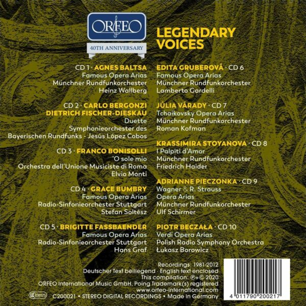 Legendary Voices (40th Anniversary Edition)