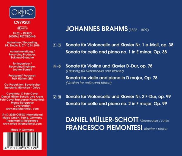 Brahms: The Cello Sonatas - Daniel Müller-Schott