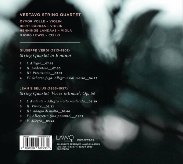 Verdi / Sibelius: String Quartets - Vertavo String Quartet
