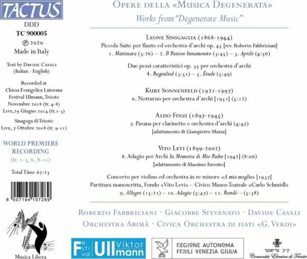 Opere Della "Musica Degenerata" - Roberto Fabbriciani