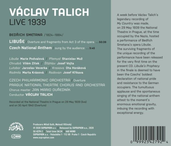 Smetana: Libuse - Vaclav Talich
