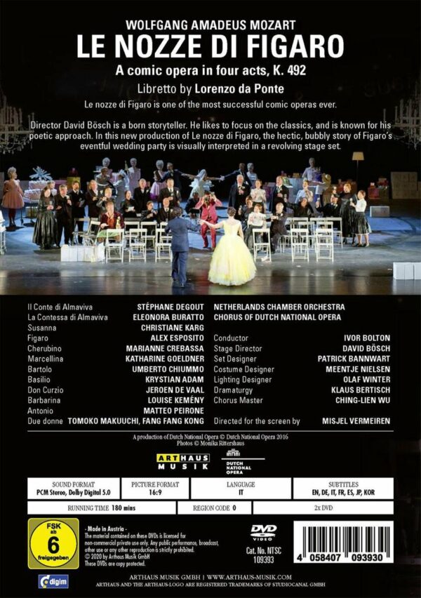 Mozart: Le Nozze Di Figaro Dno 2016 - Christiane Karg