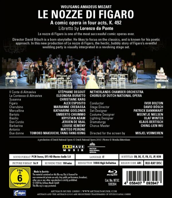 Mozart: Le Nozze Di Figaro Dno 2016 - Christiane Karg