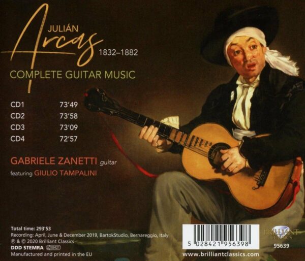Julian Arcas: Complete Guitar Music - Gabriele Zanetti